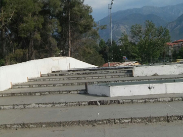 Altı boş olan ve üstüne yük istemeyen alanlarda Hafif Şap Hafif Beton uygulaması