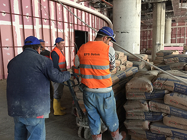 Hafif Beton çalışma başlangıcı