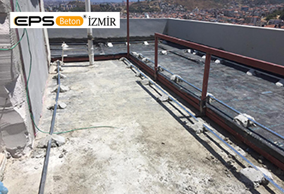 Teraslarda Hafif Şap uygulaması