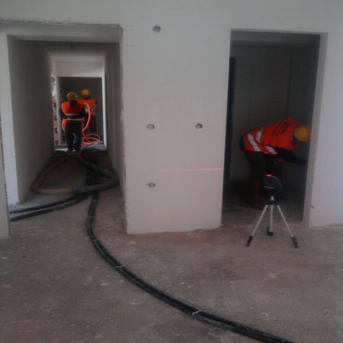 Hafif Şap Uygulama Aşaması kot alımı