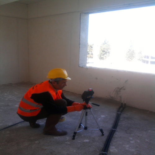 Hafif Şap uygulama kot ölçü alım aşaması