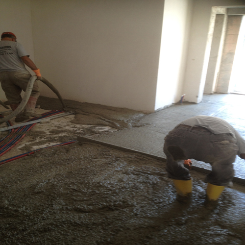 Hafif Şap Uygulama Aşaması