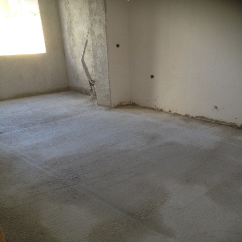 Hafif Şap Uygulama Sonrası kuruma aşaması