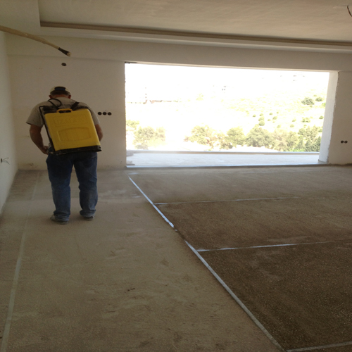 Hafif Şap Uygulama sonrası sulama aşaması